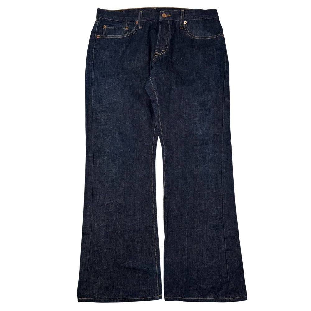 Vintage Levis Skinner Jeans Mens 38x32 Dark Wash Bootcut Low Rise Button Fly USA